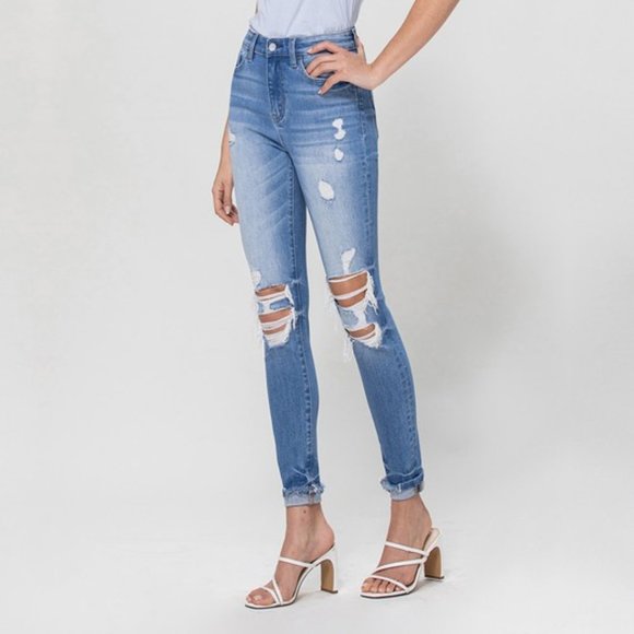 *NEW* Flying Monkey High-Rise Ankle Skinny Jeans - Picture 6 of 8